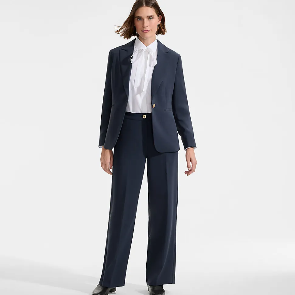 Crêpe-Blazer für Damen
