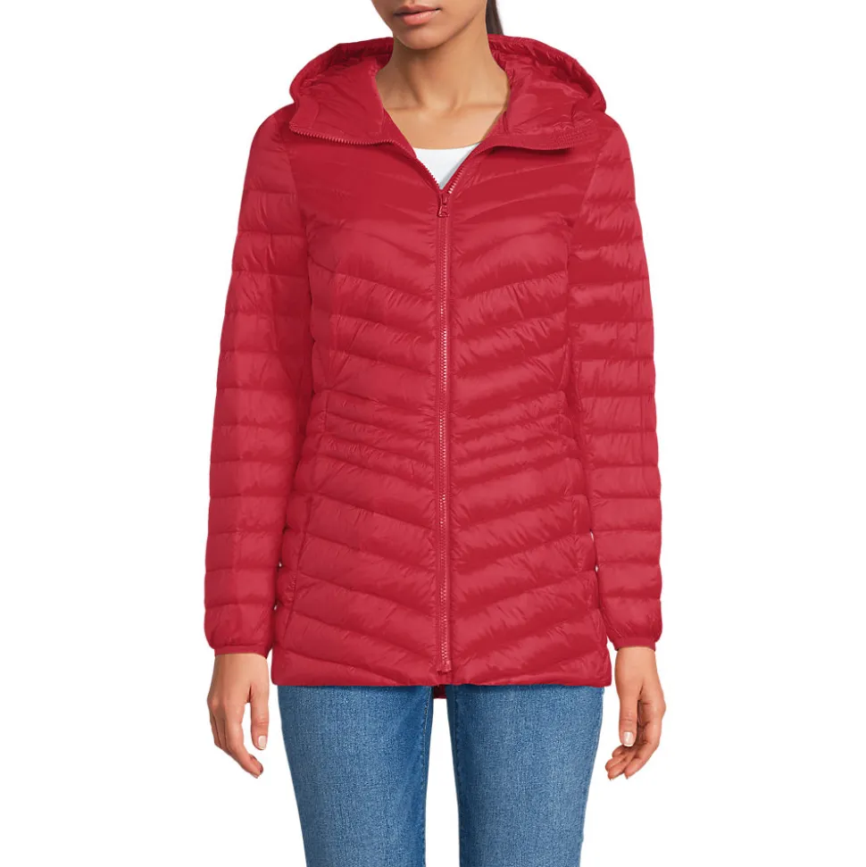 Daunenjacke WANDERWEIGHT Verstaubar Ultraleicht mit Kapuze für Damen