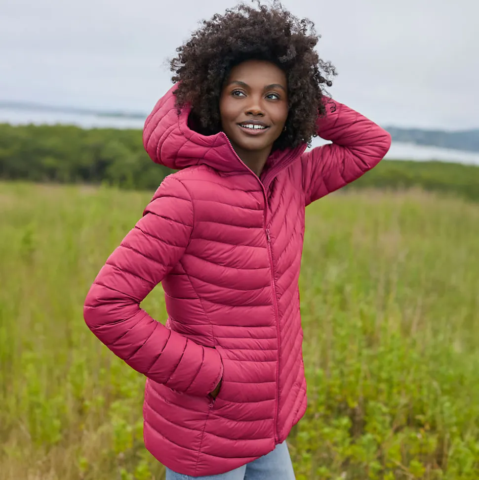 Daunenjacke WANDERWEIGHT Verstaubar Ultraleicht mit Kapuze für Damen