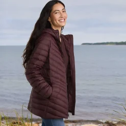 Daunenjacke WANDERWEIGHT Verstaubar Ultraleicht mit Kapuze für Damen