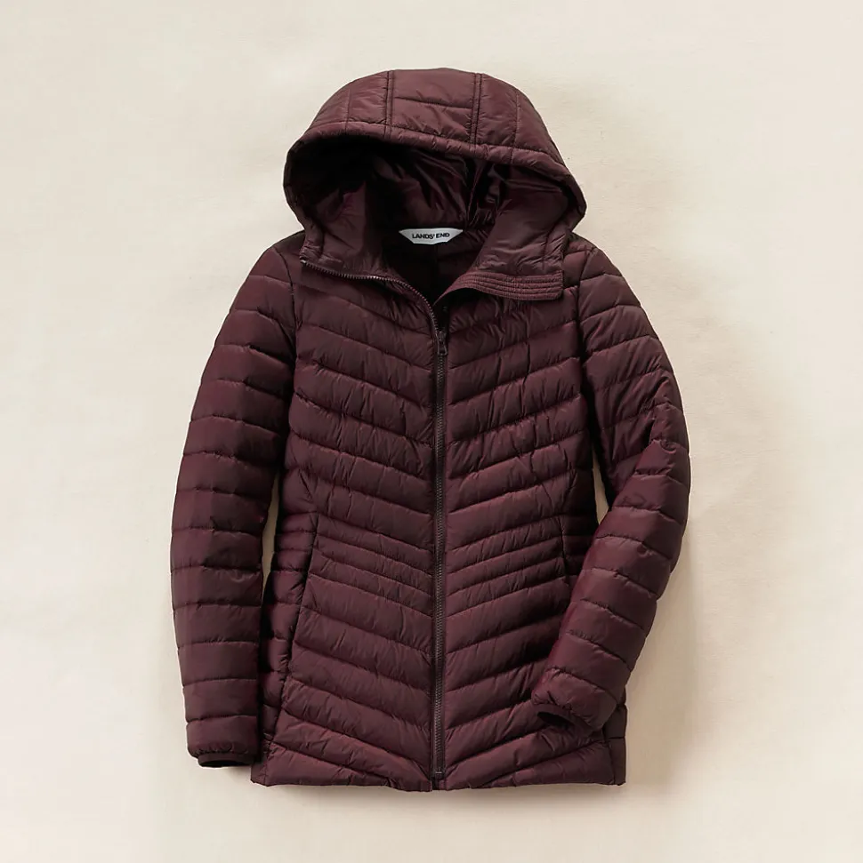 Daunenjacke WANDERWEIGHT Verstaubar Ultraleicht mit Kapuze für Damen