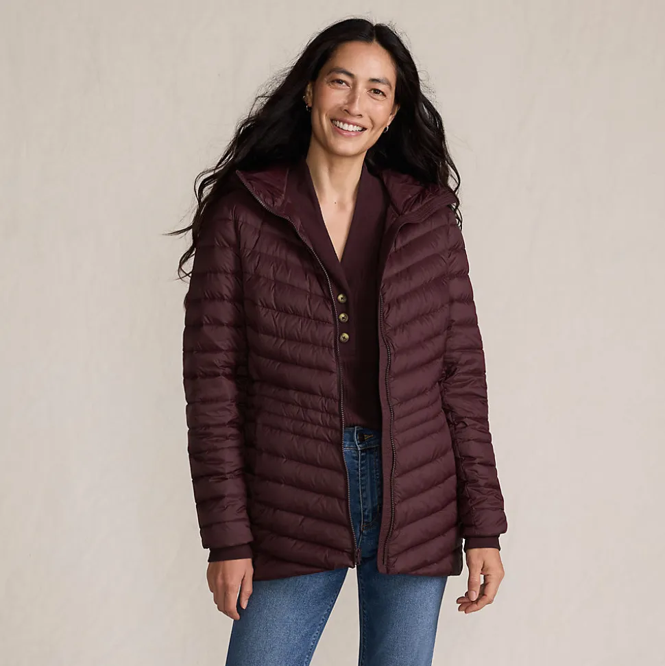 Daunenjacke WANDERWEIGHT Verstaubar Ultraleicht mit Kapuze für Damen