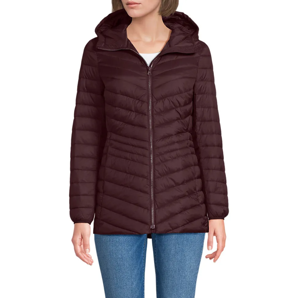 Daunenjacke WANDERWEIGHT Verstaubar Ultraleicht mit Kapuze für Damen