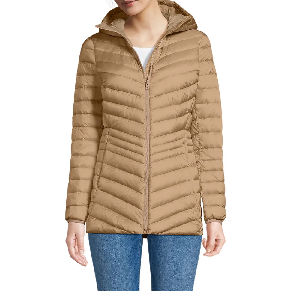Daunenjacke WANDERWEIGHT Verstaubar Ultraleicht mit Kapuze für Damen