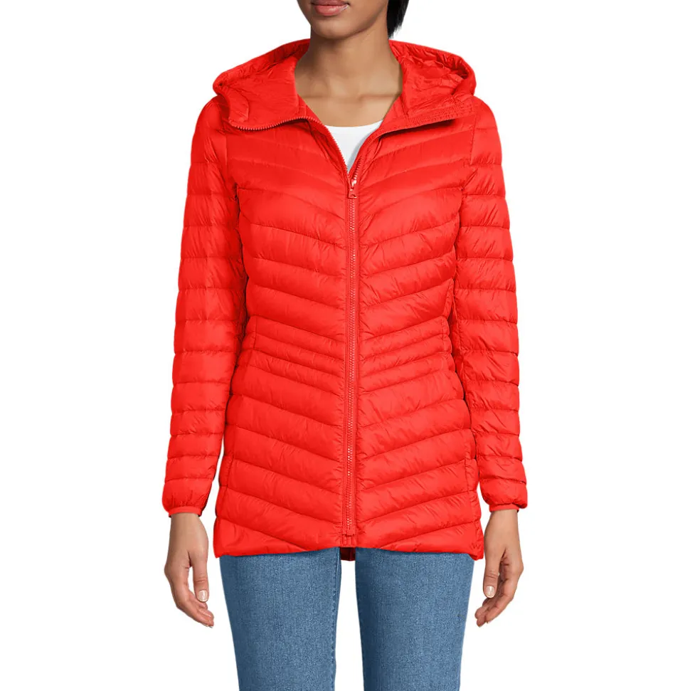 Daunenjacke WANDERWEIGHT Verstaubar Ultraleicht mit Kapuze für Damen