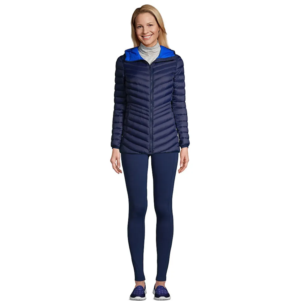Daunenjacke WANDERWEIGHT Verstaubar Ultraleicht mit Kapuze für Damen