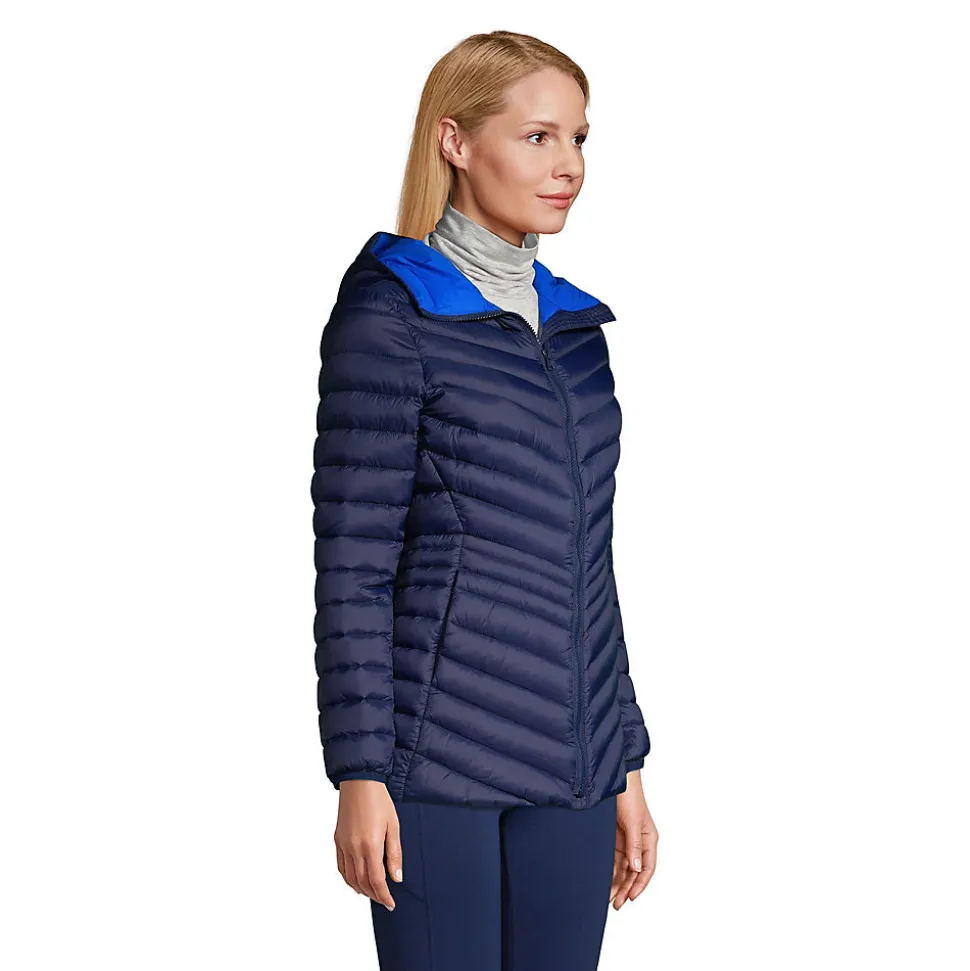 Daunenjacke WANDERWEIGHT Verstaubar Ultraleicht mit Kapuze für Damen