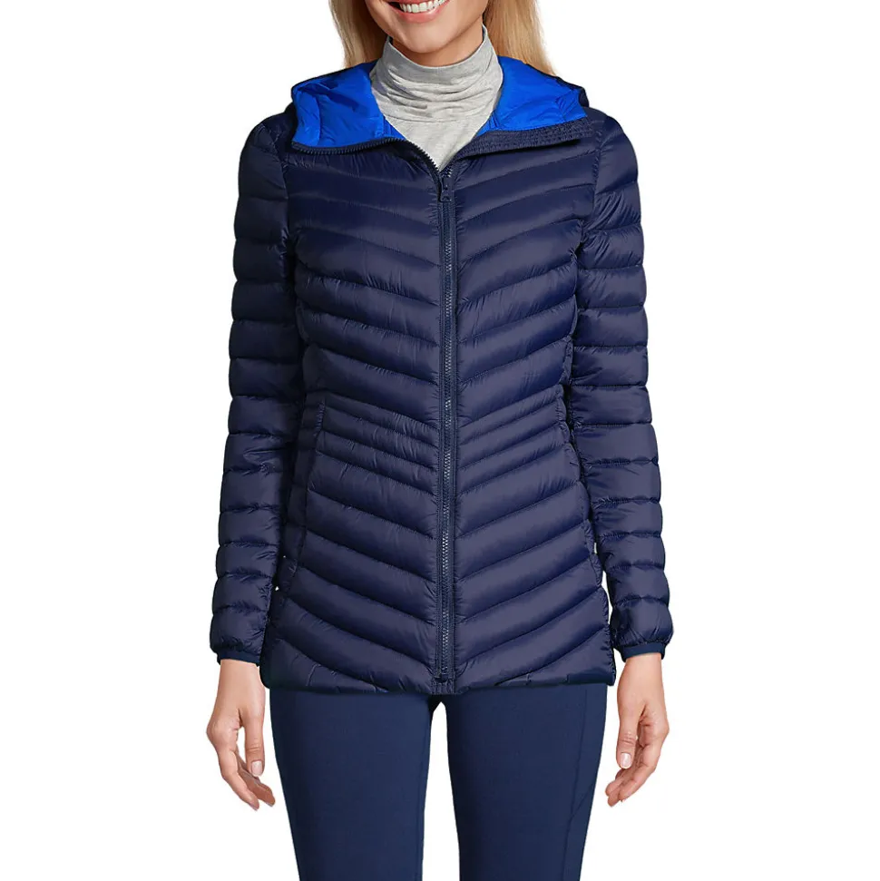 Daunenjacke WANDERWEIGHT Verstaubar Ultraleicht mit Kapuze für Damen