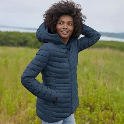 Daunenjacke WANDERWEIGHT Verstaubar Ultraleicht mit Kapuze für Damen