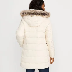 Daunenmantel mit Kapuze für Damen
