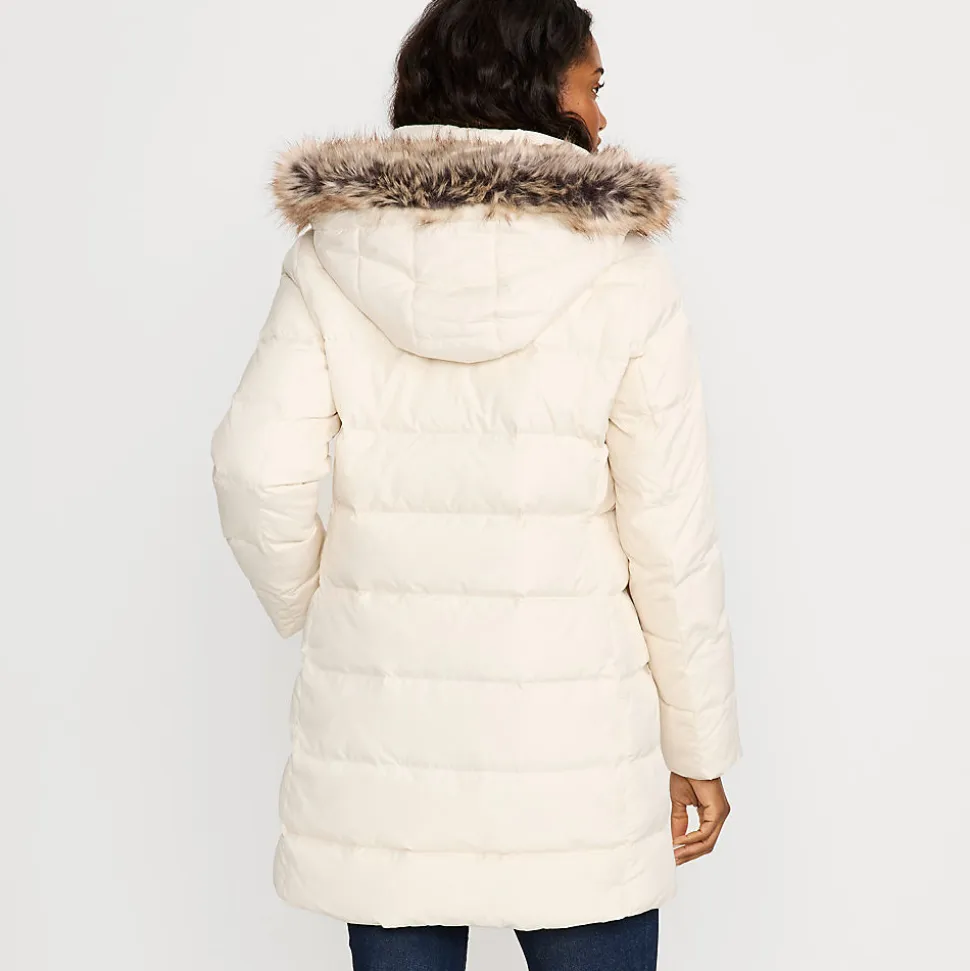 Daunenmantel mit Kapuze für Damen