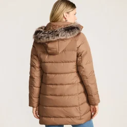 Daunenmantel mit Kapuze für Damen