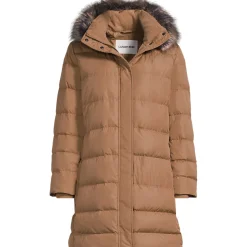 Daunenmantel mit Kapuze für Damen