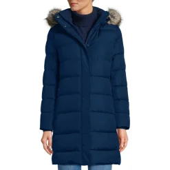 Daunenmantel mit Kapuze für Damen