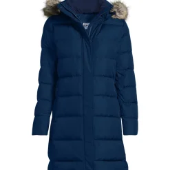Daunenmantel mit Kapuze für Damen