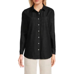 Denim-Bluse mit Stretch für Damen