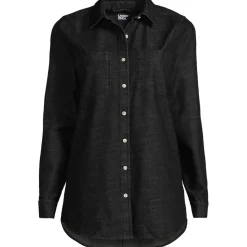 Denim-Bluse mit Stretch für Damen