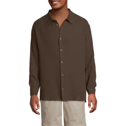 Doppellagiges Langarm-Hemd für Herren