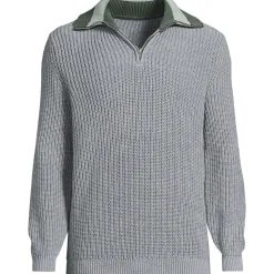 DRIFTER Pullover mit Colorblock-Kragen und Reißverschluss für Herren