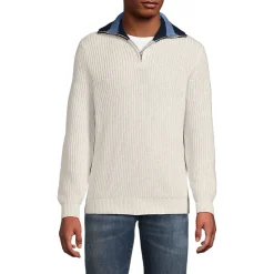 DRIFTER Pullover mit Colorblock-Kragen und Reißverschluss für Herren
