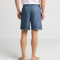Essenzielle Popelin-Pyjamashorts für Herren