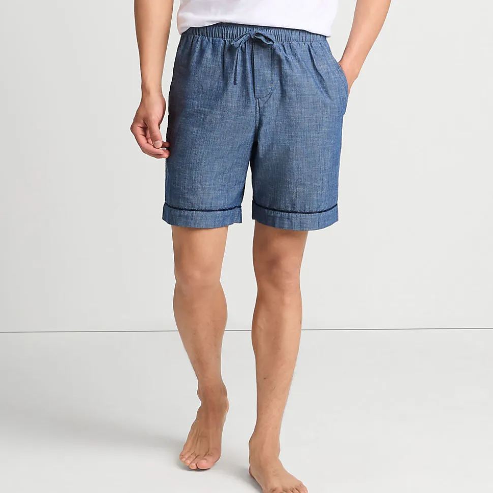 Essenzielle Popelin-Pyjamashorts für Herren