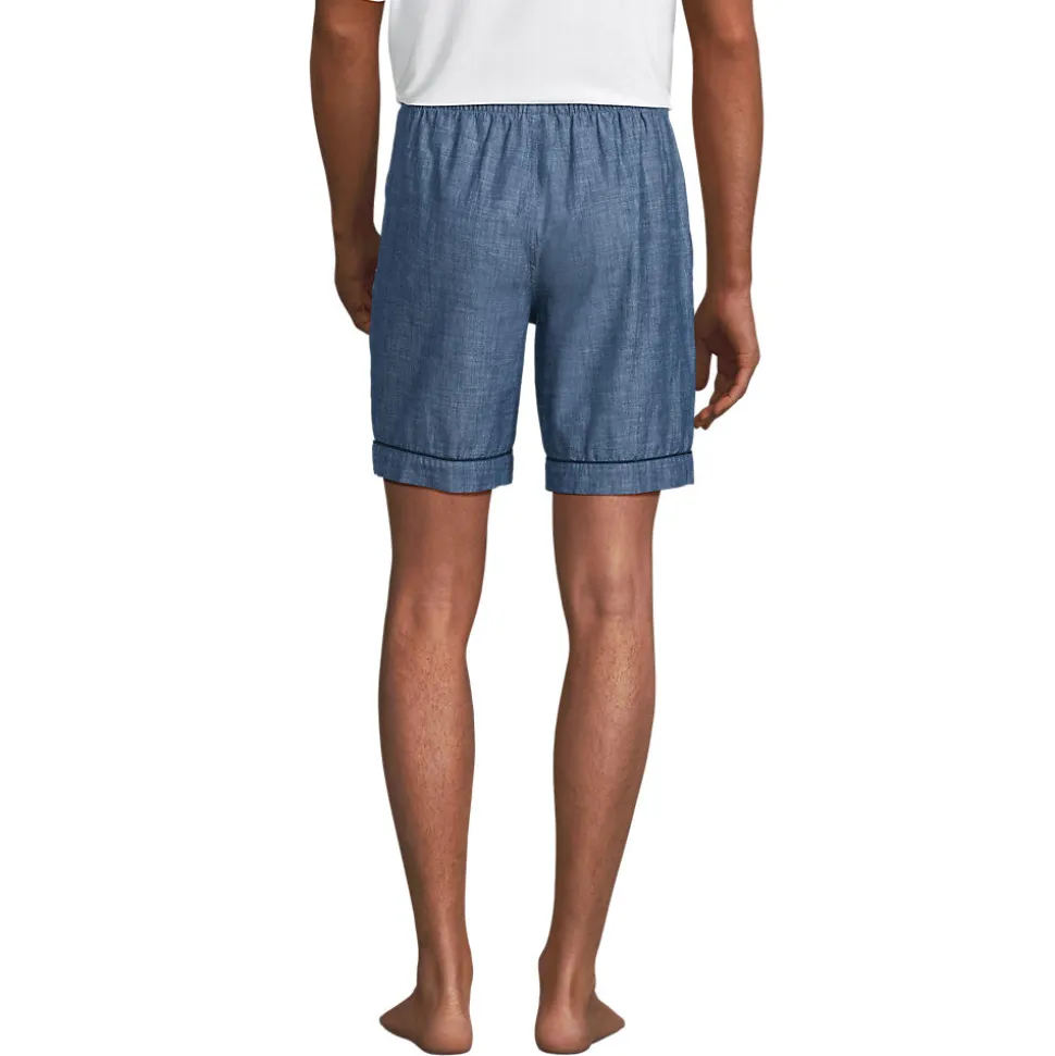 Essenzielle Popelin-Pyjamashorts für Herren