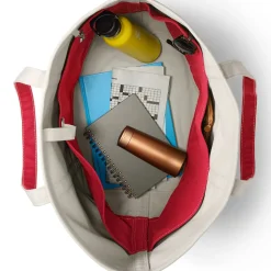 Extragroße offene Canvas-Tasche