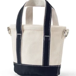 Extrakleine offene Canvas-Tasche für Damen