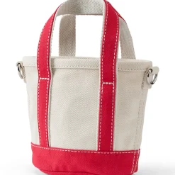 Extrakleine offene Canvas-Tasche für Damen