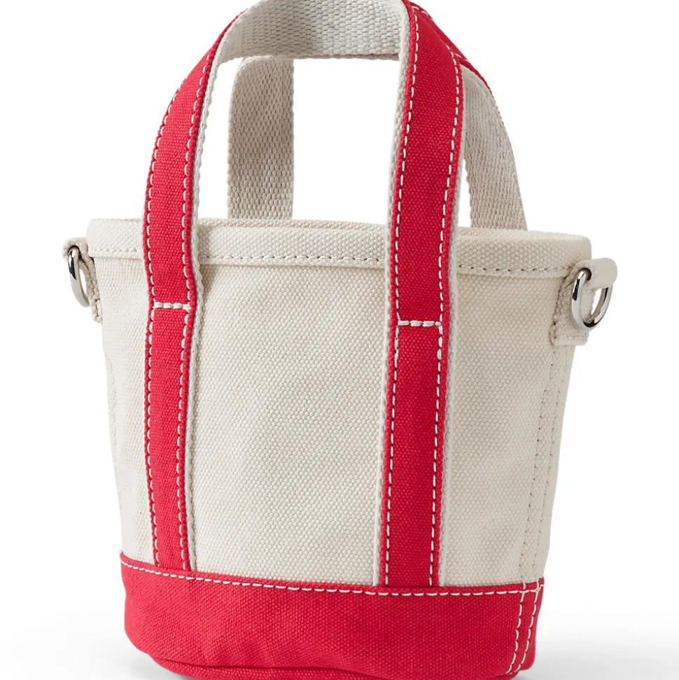 Extrakleine offene Canvas-Tasche für Damen
