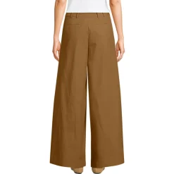 Extraweite Bundfaltenhose aus Baumwoll-Popeline für Damen