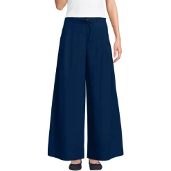 Extraweite Bundfaltenhose aus Baumwoll-Popeline für Damen