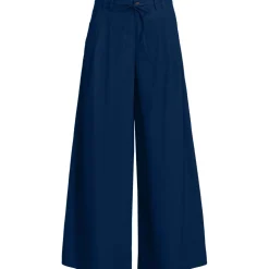 Extraweite Bundfaltenhose aus Baumwoll-Popeline für Damen
