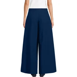 Extraweite Bundfaltenhose aus Baumwoll-Popeline für Damen