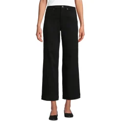Farbige Culotte-Jeans High Waist