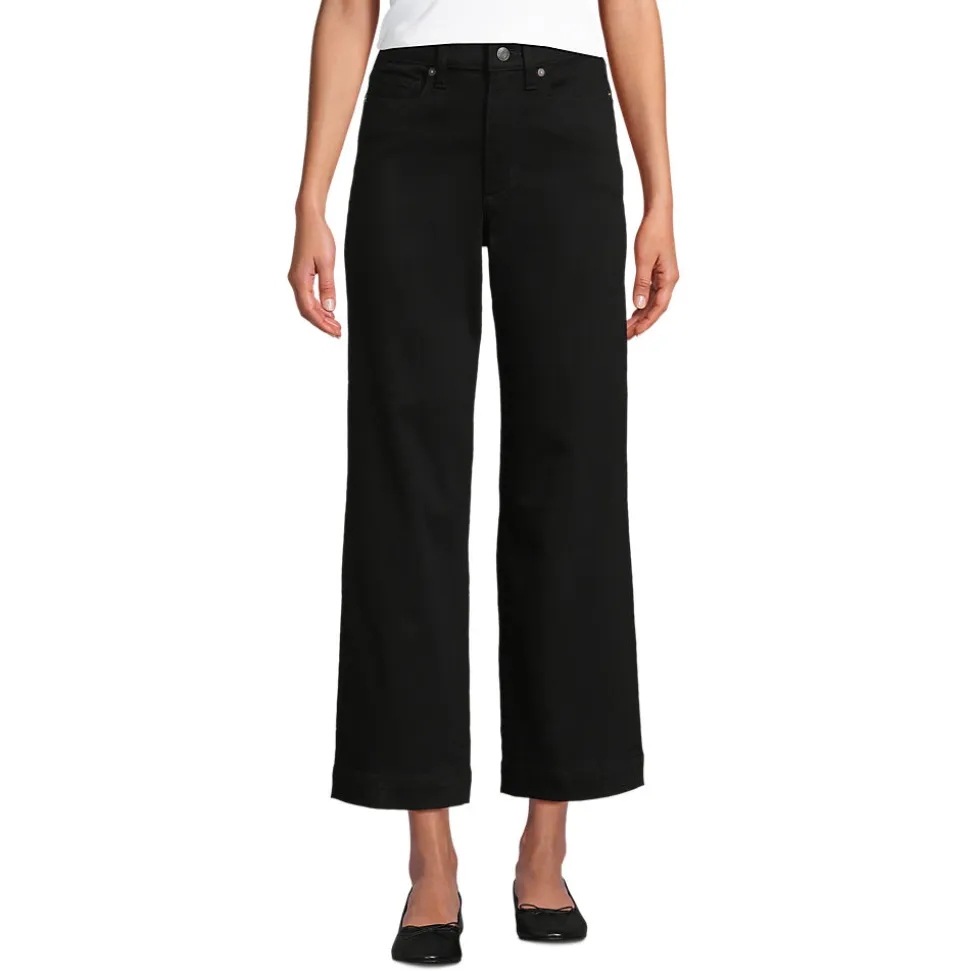 Farbige Culotte-Jeans High Waist