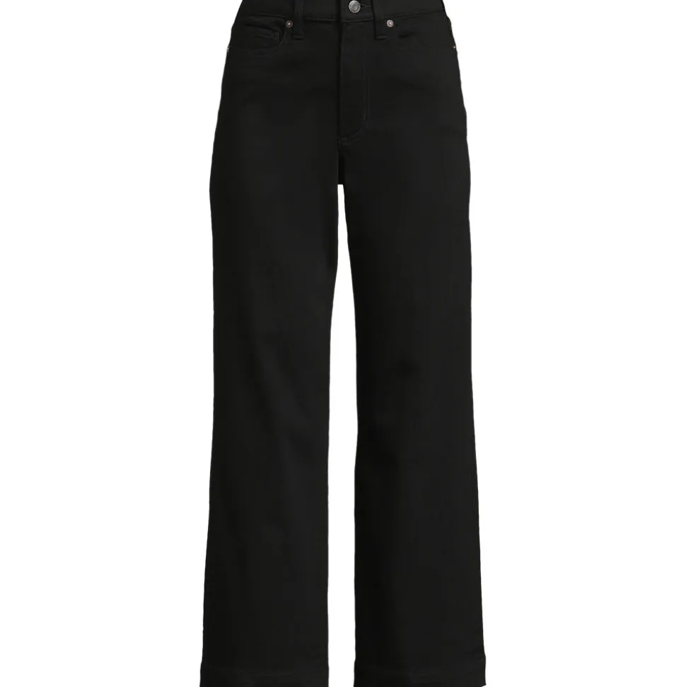 Farbige Culotte-Jeans High Waist