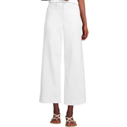 Farbige Culotte-Jeans High Waist