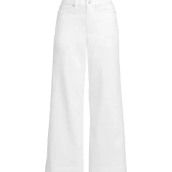 Farbige Culotte-Jeans High Waist