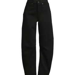 Farbige Soft Denim Relaxte Barrel-Jeans Mid Waist