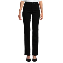 Farbige Straight Fit Jeans High Waist