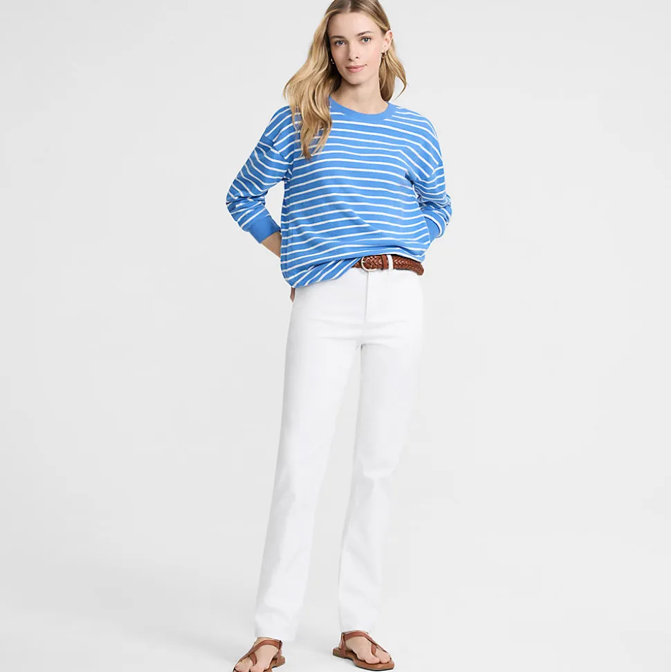 Farbige Straight Fit Jeans High Waist