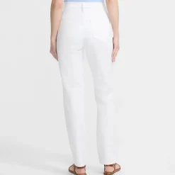 Farbige Straight Fit Jeans High Waist