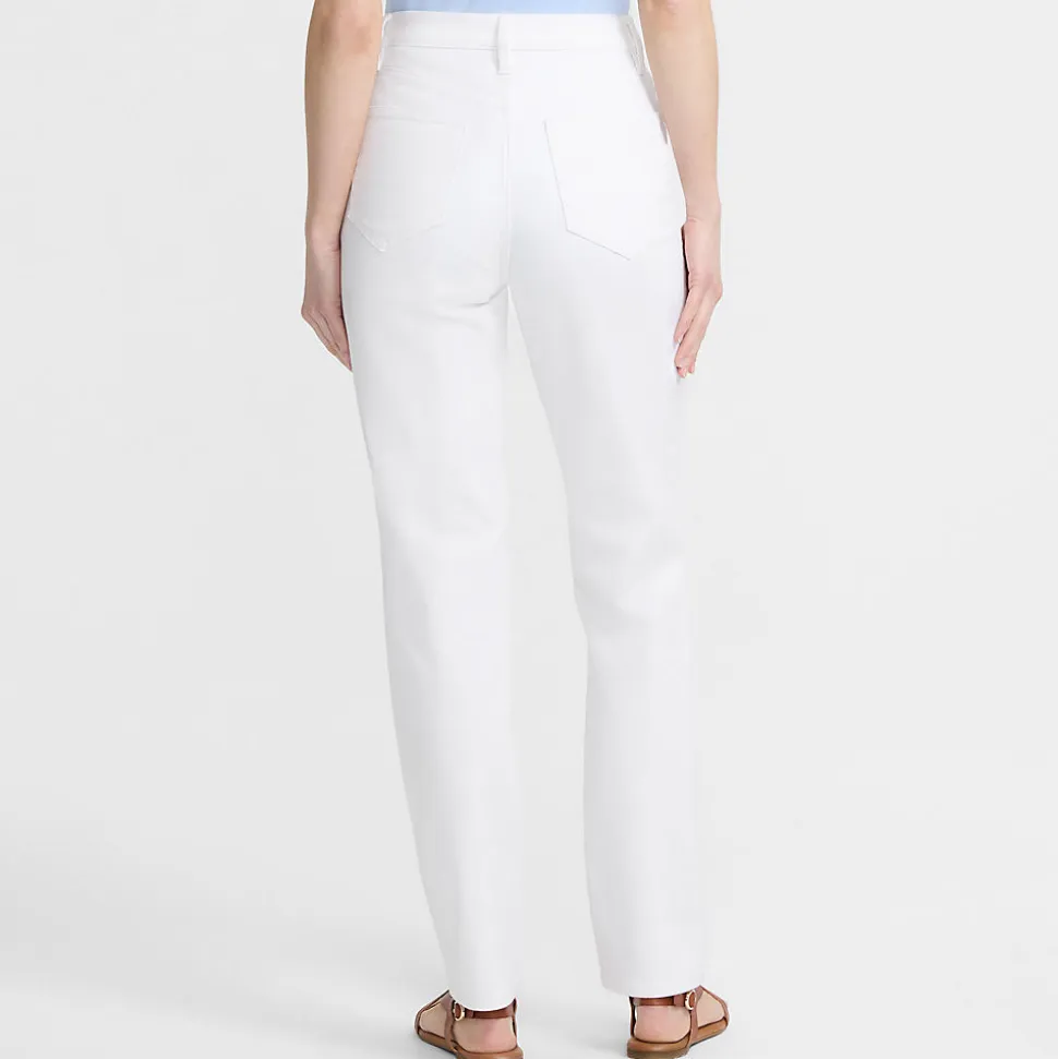 Farbige Straight Fit Jeans High Waist