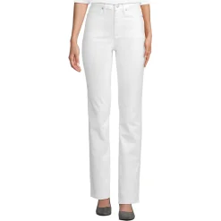 Farbige Straight Fit Jeans High Waist
