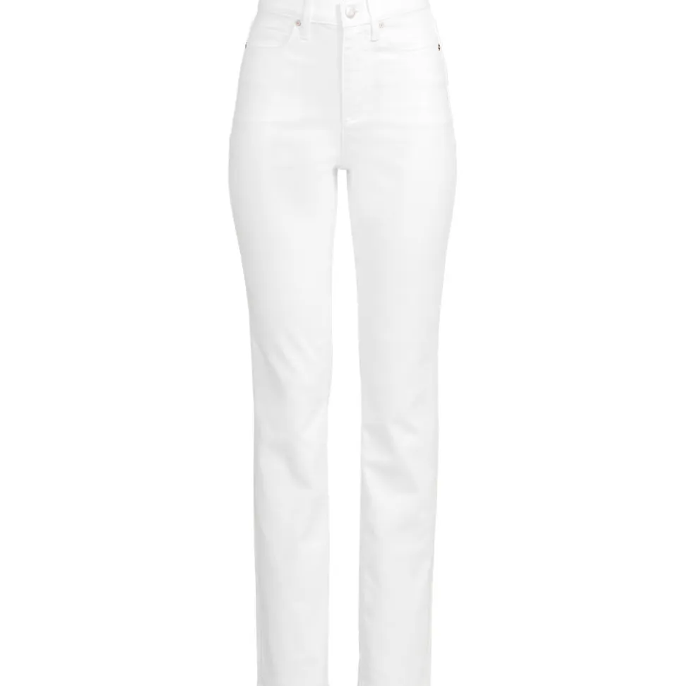 Farbige Straight Fit Jeans High Waist