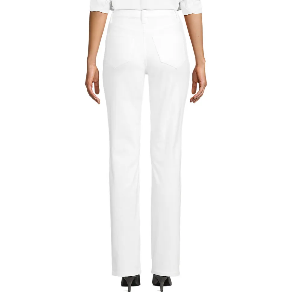 Farbige Straight Fit Jeans High Waist
