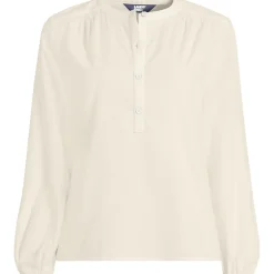 Feincord-Bluse mit Raffungen für Damen