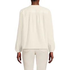 Feincord-Bluse mit Raffungen für Damen